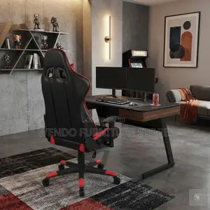 Office Chairs; Leather High Back Red Color Game Chair