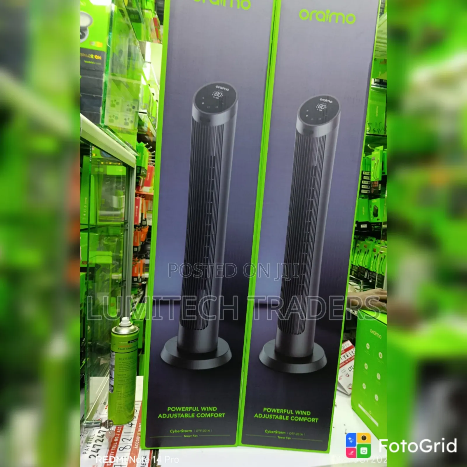 Oraimo CyberStorm 40 Inch 50W Tower Fan