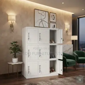 Office Cabinet; Executive Steel Gray Steel Cabinet