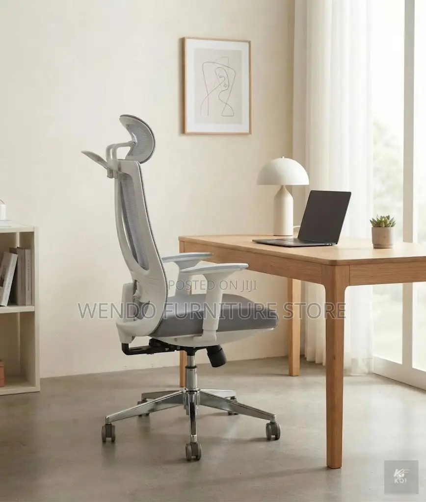 Office Chairs; High Back Ergonomic Recliner Mesh Office White Seat