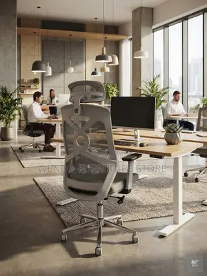 Office Chairs; High Back Ergonomic Recliner Mesh Office White Seat