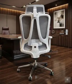 Office Chairs; High Back Ergonomic Recliner Mesh Office White Seat