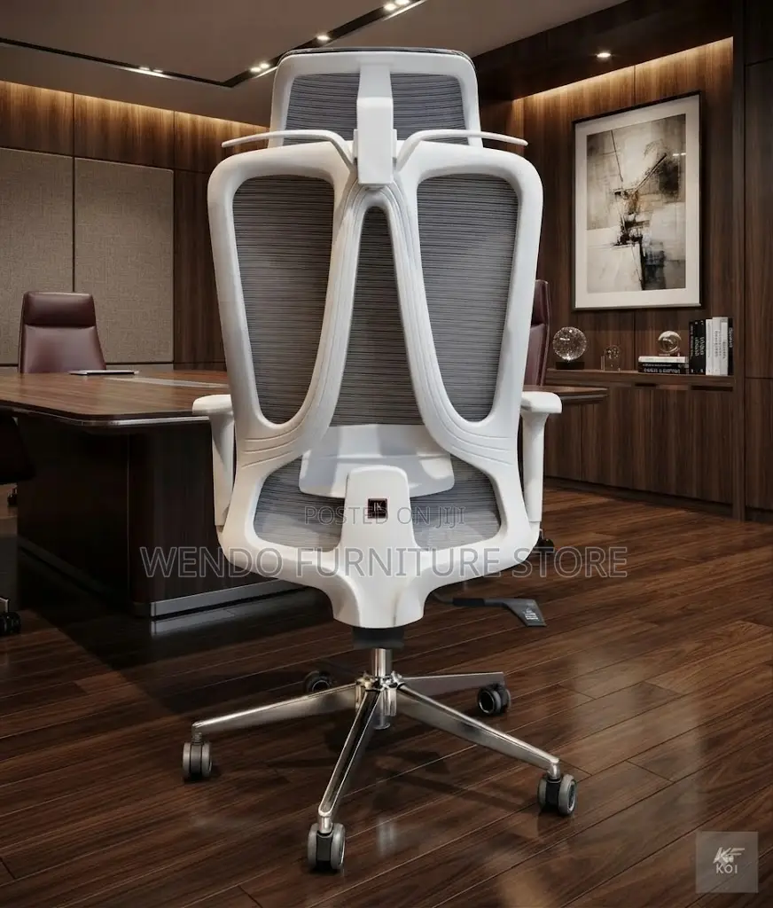 Office Chairs; High Back Ergonomic Recliner Mesh Office White Seat