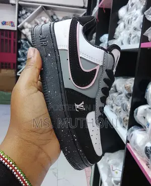 Kids' Custom-Style Louis Vuitton-Themed Nike Air Force 1 :25-36
