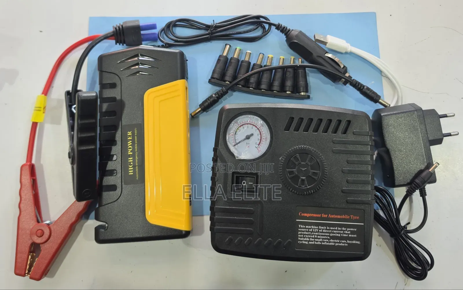Tm15 Emergency Jumpstarter Kit With Compressor Charging Ports