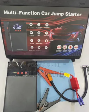 Jumpstarter + Tyre Inflator 80000mah and Charging Ports