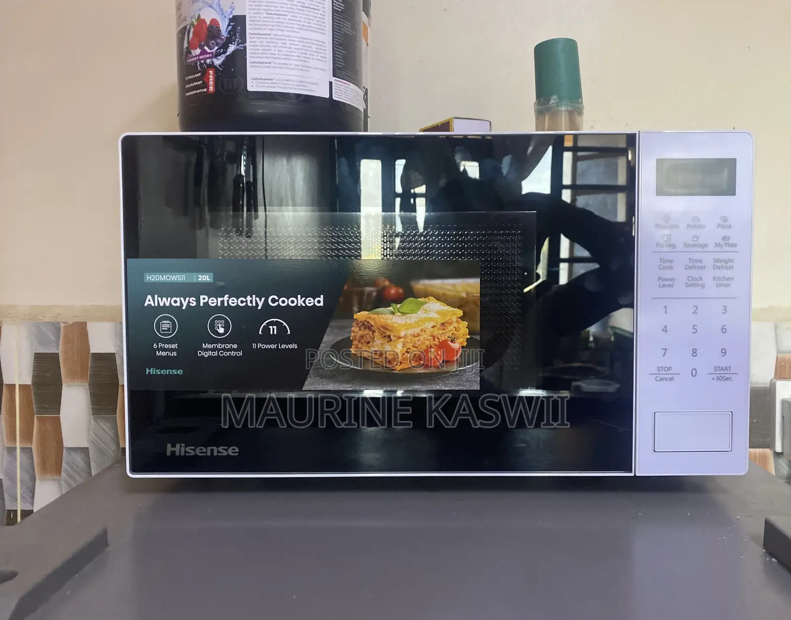 Hisense H20MOWS11 20L Microwave Oven (White)