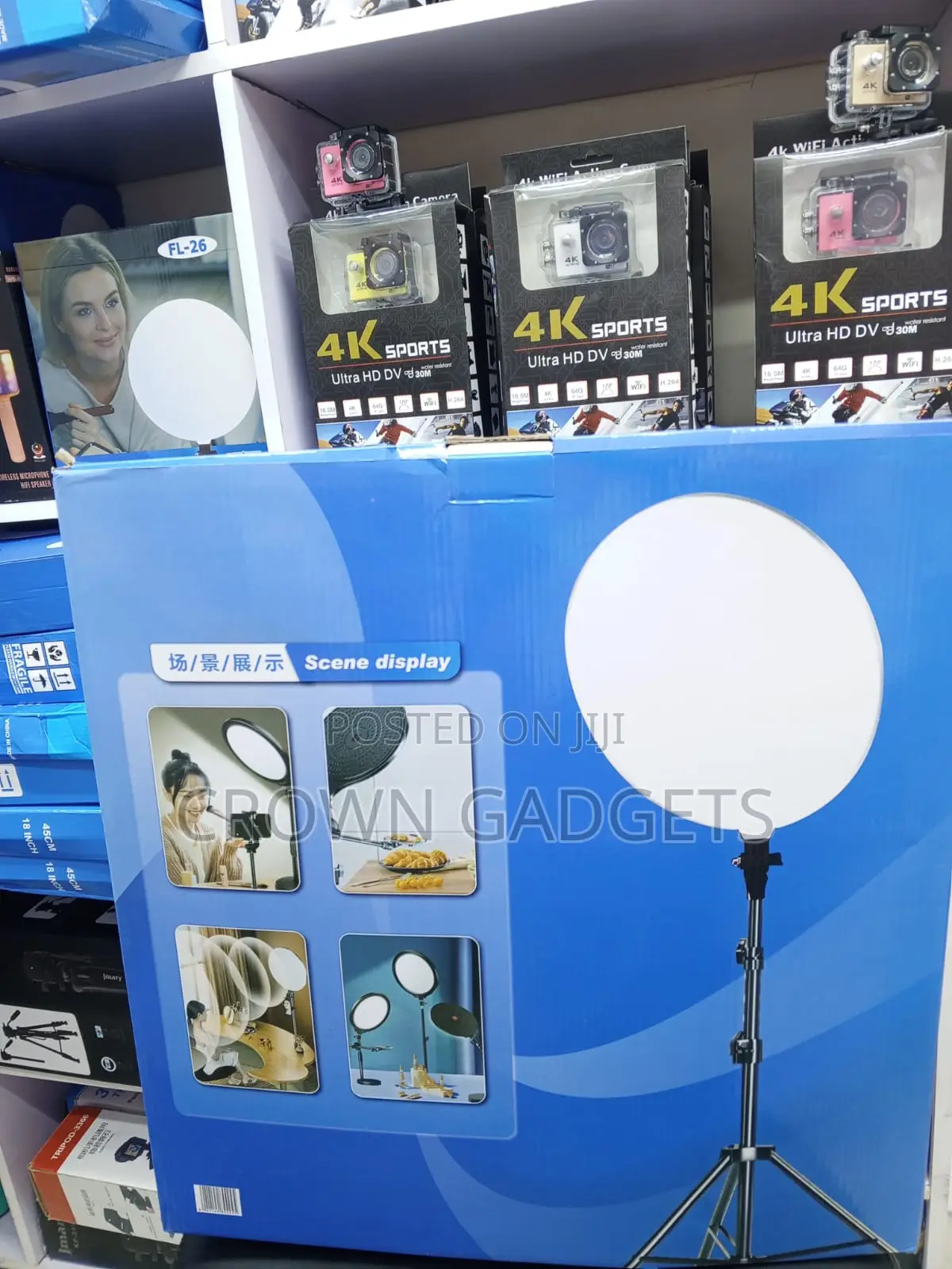 FL-45 45cm Professional LED Video Light With Tripod Stand