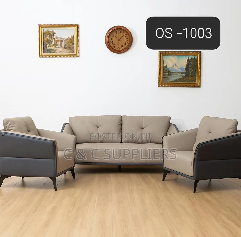 5 Seater Modern C C Office Sofa.