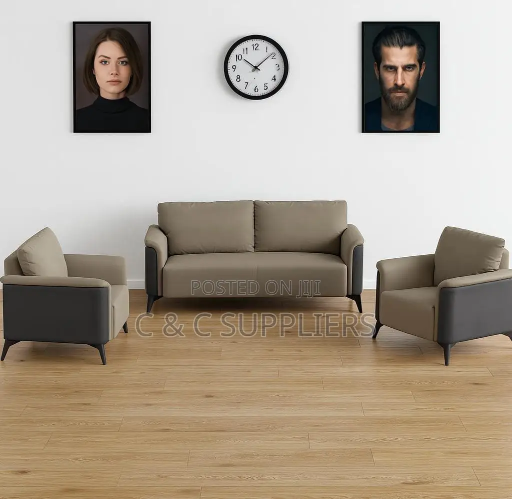 5 Seater Modern C C Office Sofa.