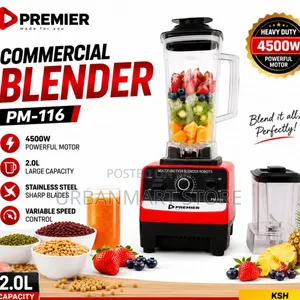 Premier Commercial Blender 2 Litres 2-in-1 4500W