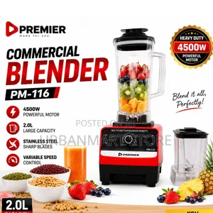 Premier 2L Commercial Blender 4500W 2-in-1