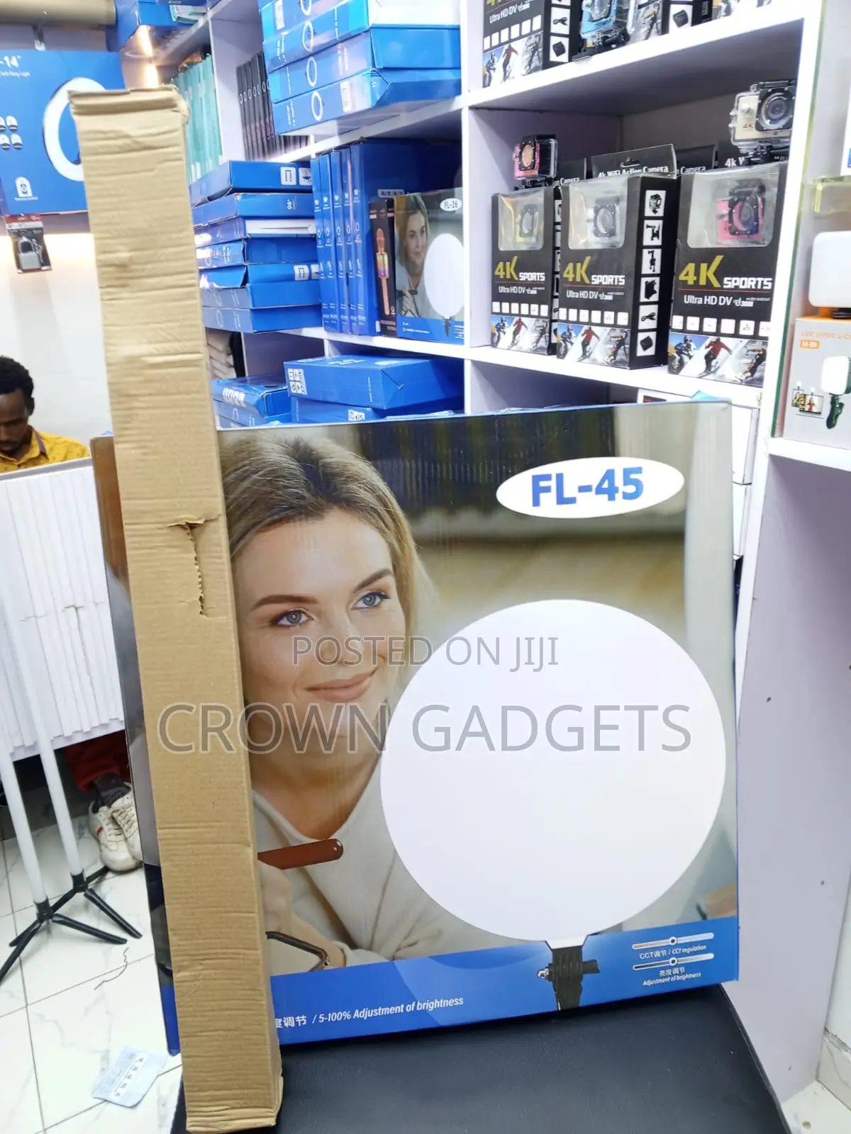 18 Inch LED Fill Light 5-100% Brightness for Video Streaming