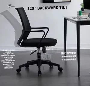 Office Chair : Adjustable Height Swivel Mid-Back Office Chair