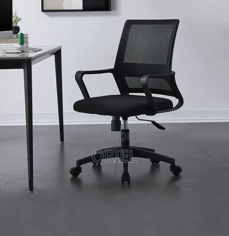 Office Chair : Adjustable Height Swivel Mid-Back Office Chair