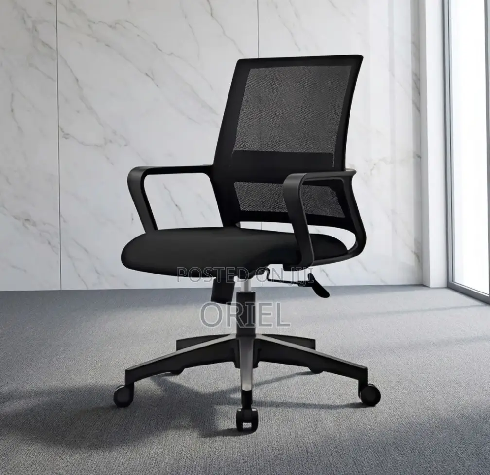 Office Chair : Adjustable Height Swivel Mid-Back Office Chair