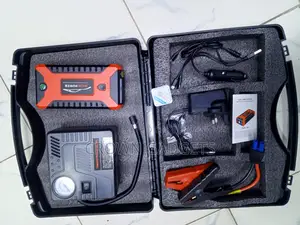 Lithium Car Jump Starter With Built-in Air Pump Gauge