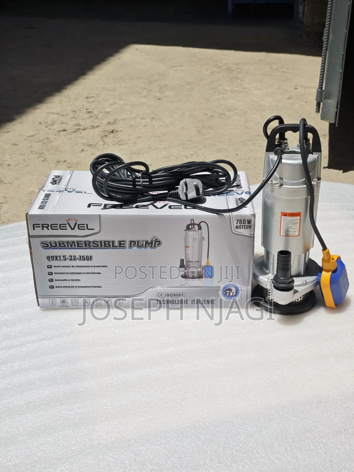 FREEVEL Submersible Pump (Model: QDX1.5-32-750F).