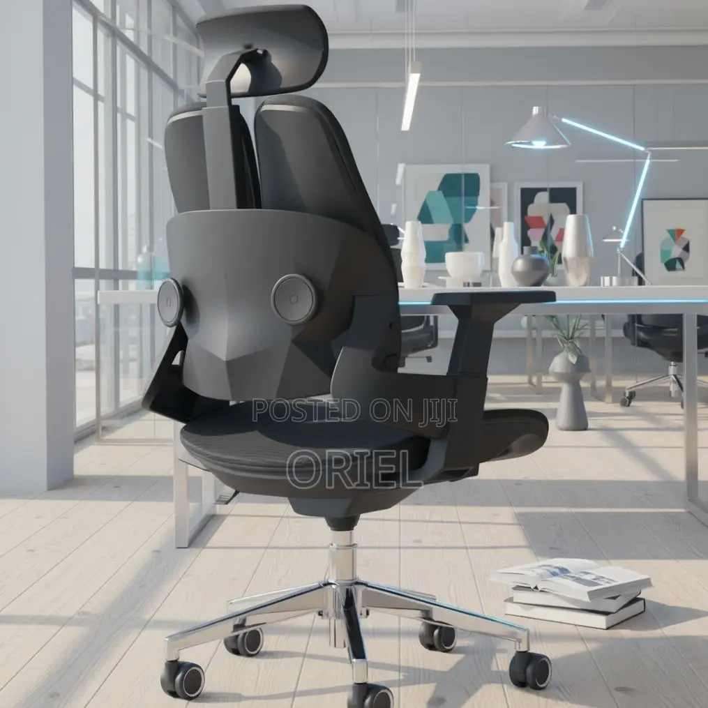 Office Chair : Dual Backrest Executive Orthopedic Office Chair