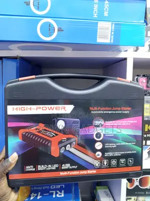 Rechargeable Car Jump Starter With Tire Inflator Pressure Gauge