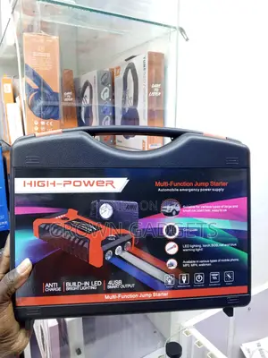 Rechargeable Car Jump Starter With Tire Inflator Pressure Gauge