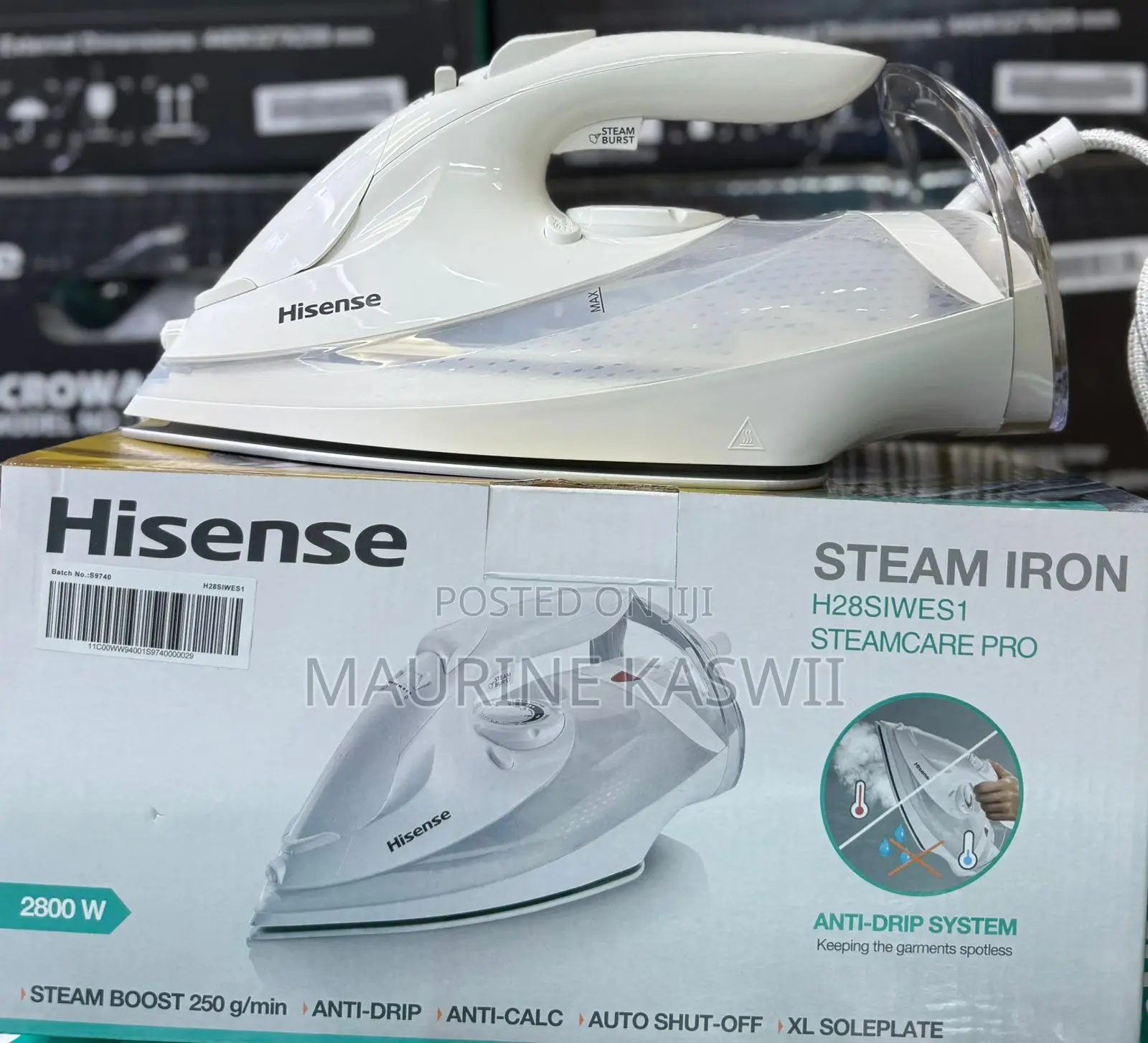 Hisense HS28S1WES1 Steam Iron-Auto Shut Of
