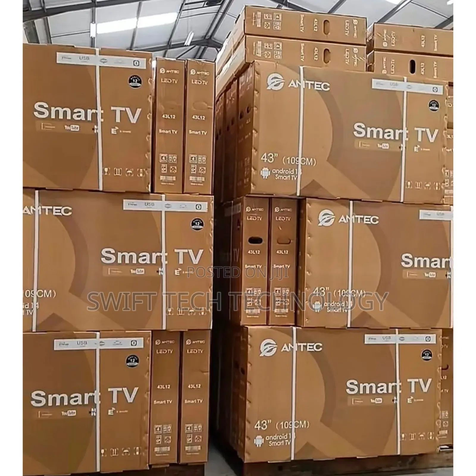 Amtec 43" Inch Smart Android TV Frameless