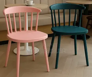 Dining Chairs; Armless Strong Plastic Outdoor Garden Chairs