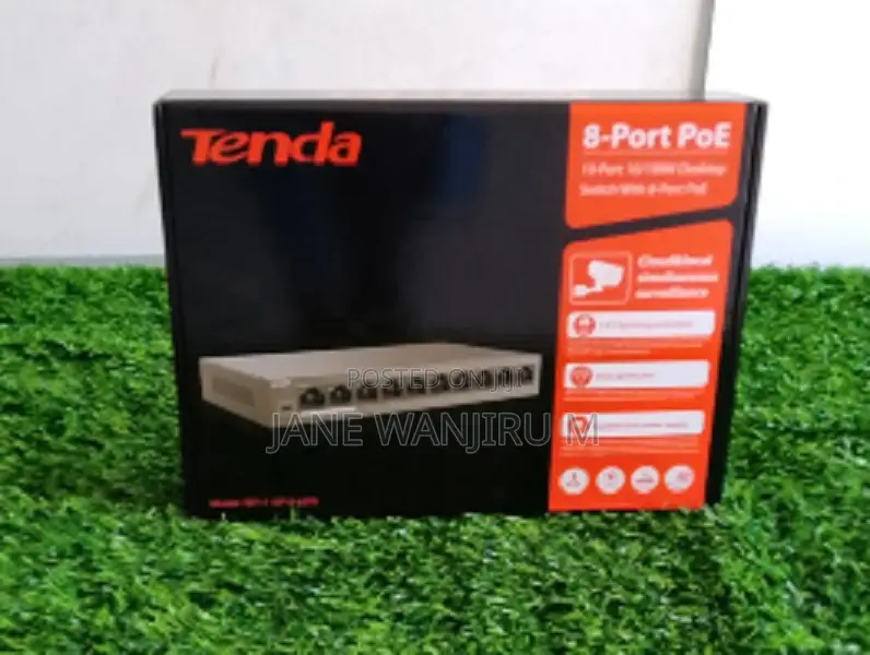 Tenda 8 Port Power Over Ethernet Network Switch