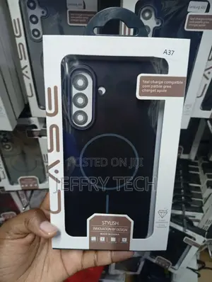 Black Magnetic Case Charging Ring for the Samsung Galaxy A37