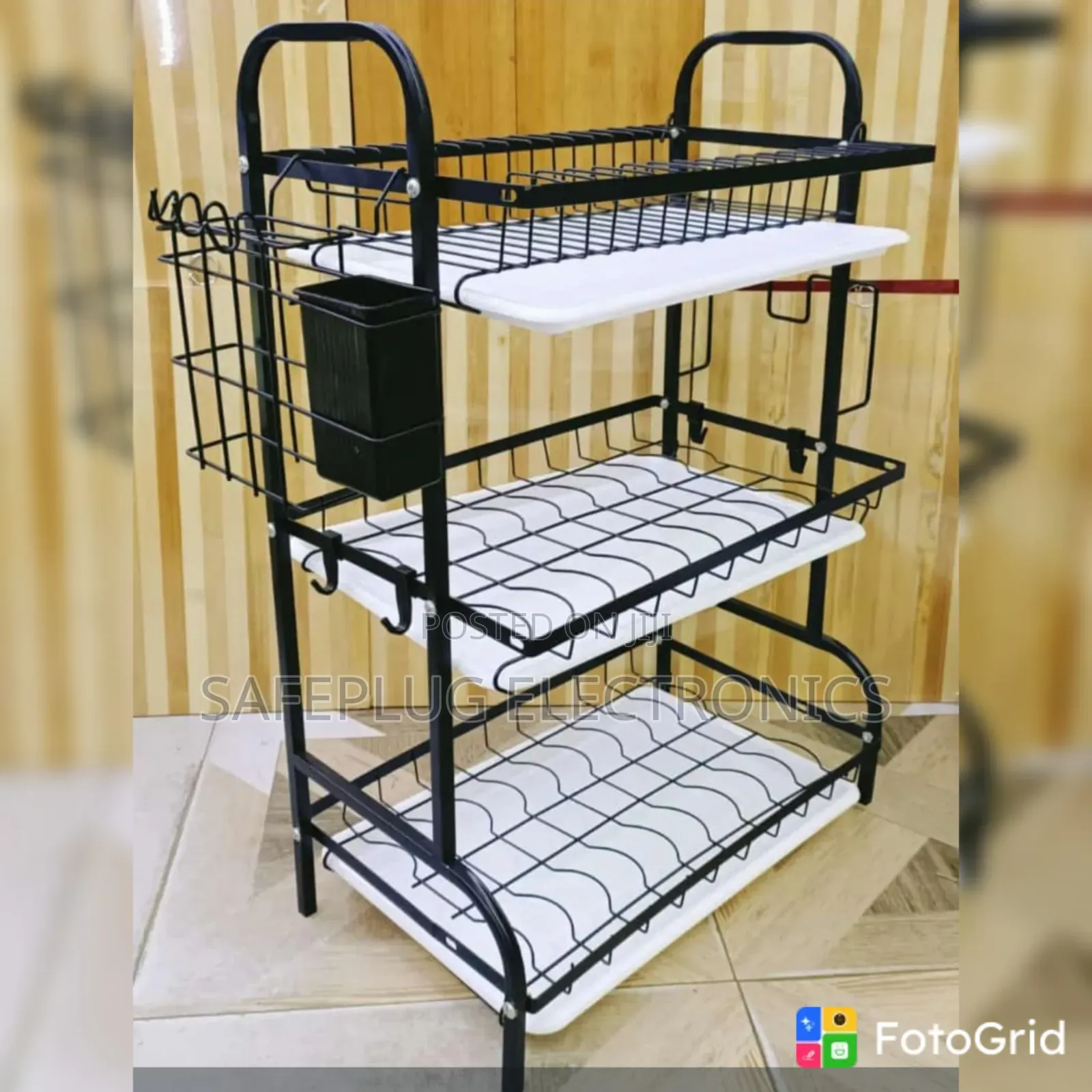 Executive 3-Layer Dish Drainer Rack – Heavy Duty Kitchen Storage Stand