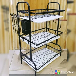 Executive 3-Layer Dish Drainer Rack – Heavy Duty Kitchen Storage Stand