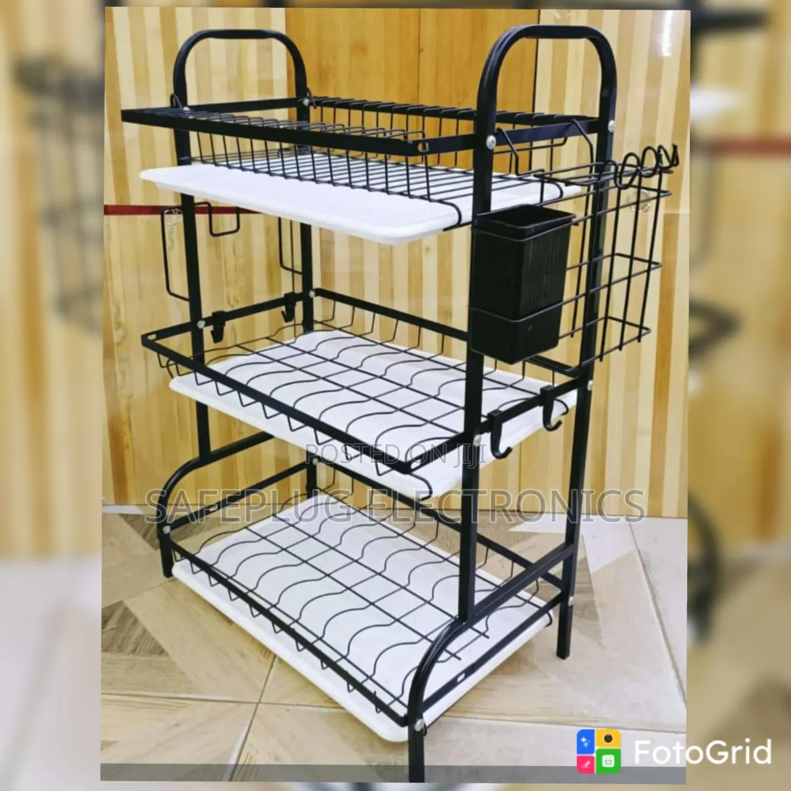 Executive 3-Layer Dish Drainer Rack – Heavy Duty Kitchen Storage Stand