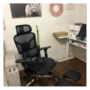 Full Mesh Home Desk Chair With Footrest