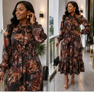 Cute African Stylish Sundress Floral Print