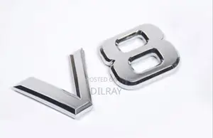 V8 Logo Emblem Badge