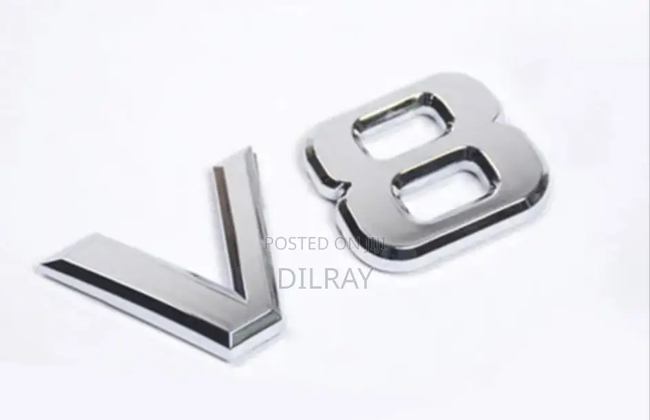 V8 Logo Emblem Badge