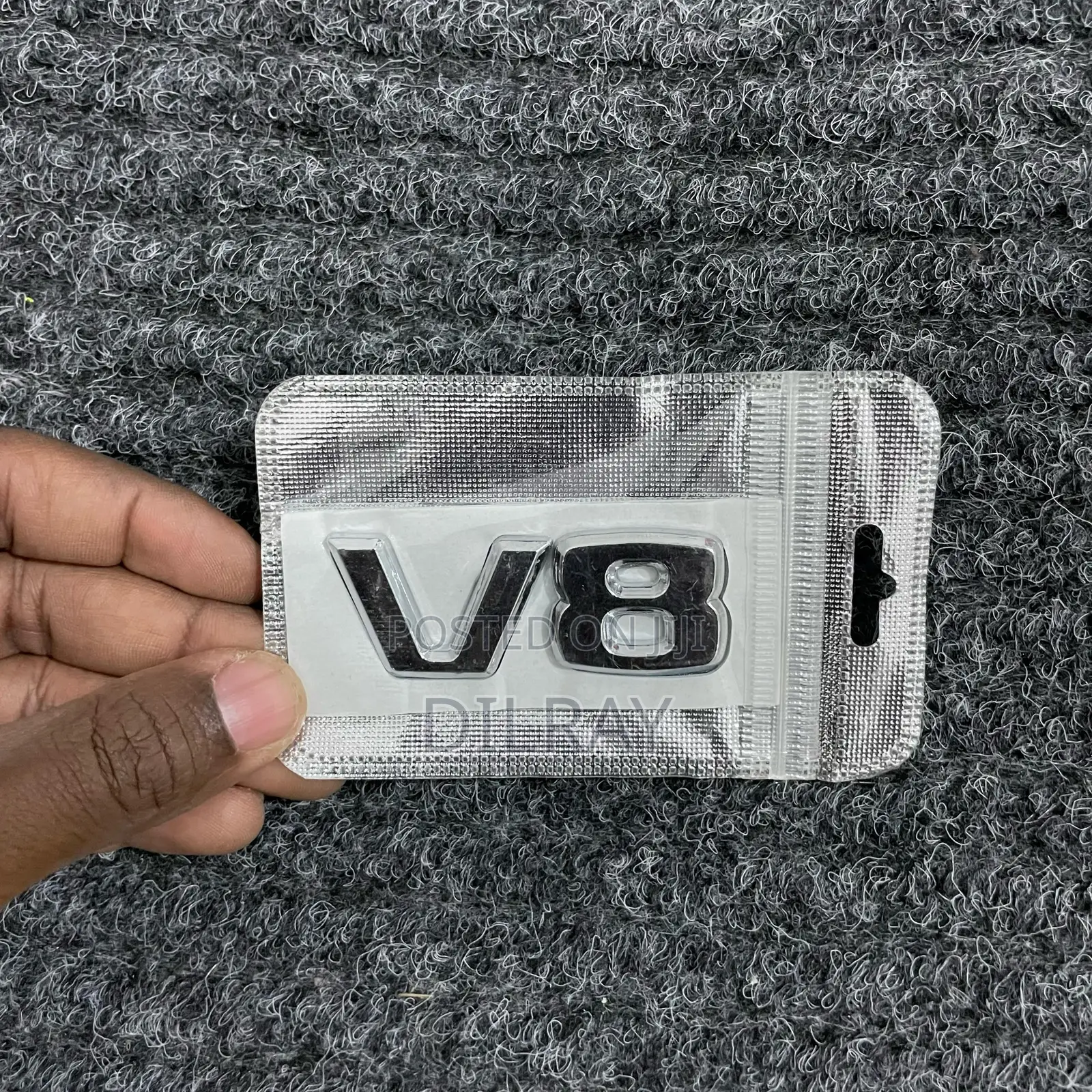 V8 Logo Emblem Badge
