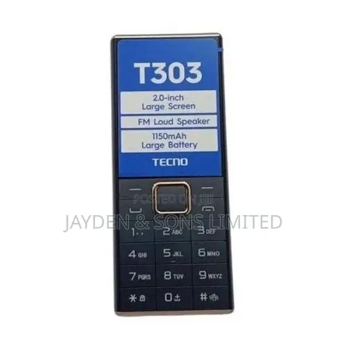 New Tecno T303 Black