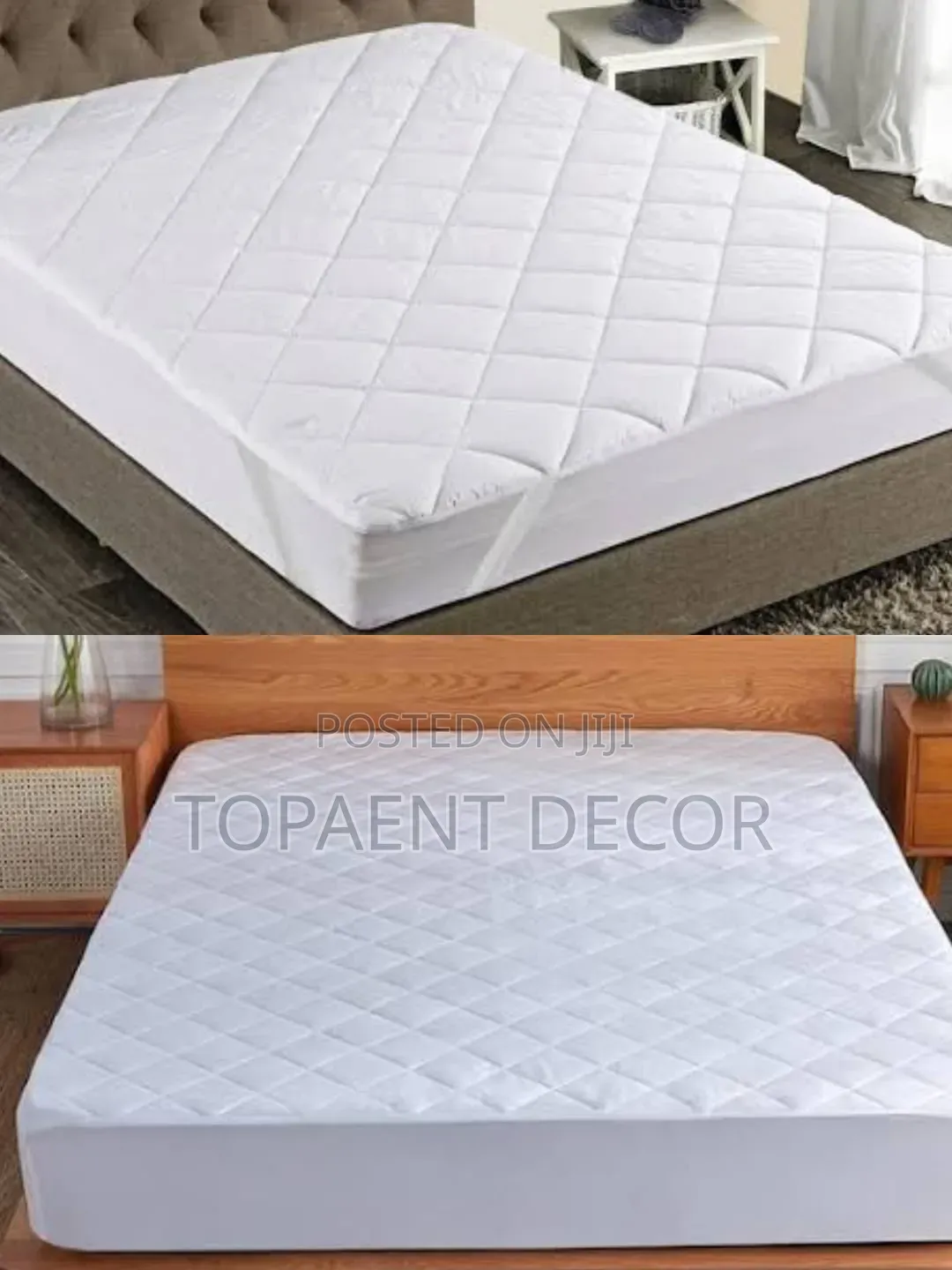 White Quilted Waterproof Mattress Protector