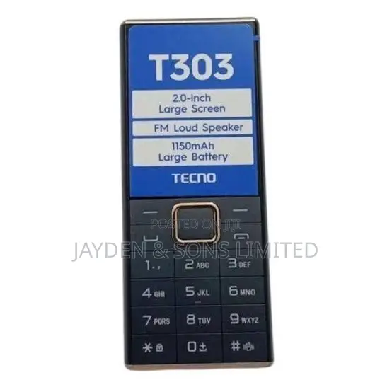 New Tecno T303 Black