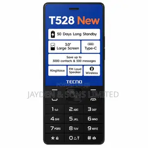 New Tecno T528 Black