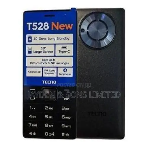 New Tecno T528 Black