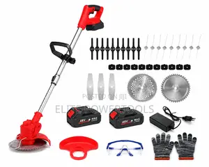 Cordless Brush Cutter With Blades Accessories
