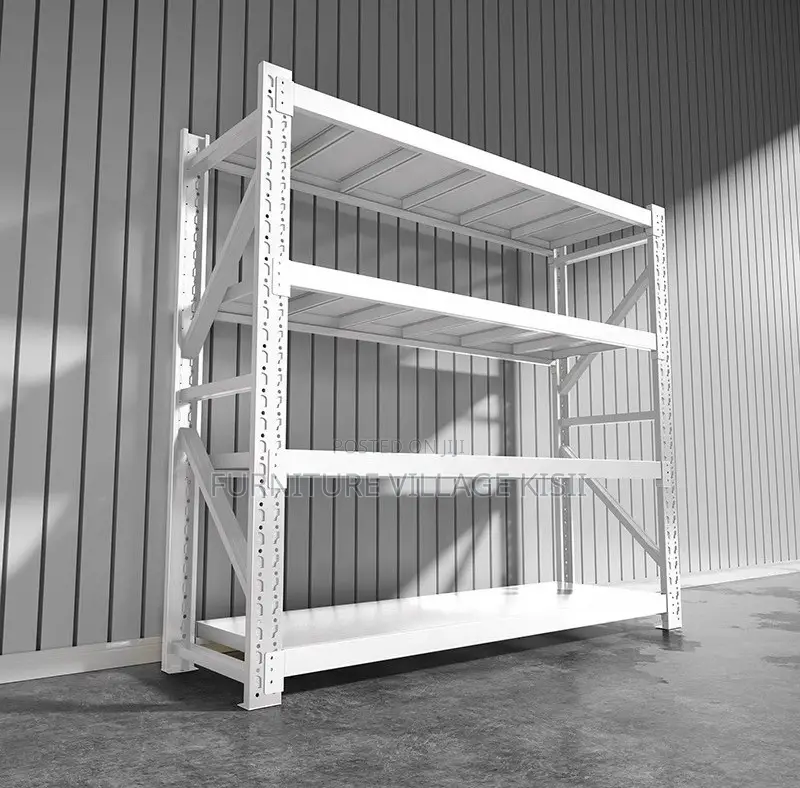 Storage Unit: 4-Tier Metalic Adjustable Rack