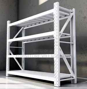 Storage Unit: 4-Tier Metalic Adjustable Rack