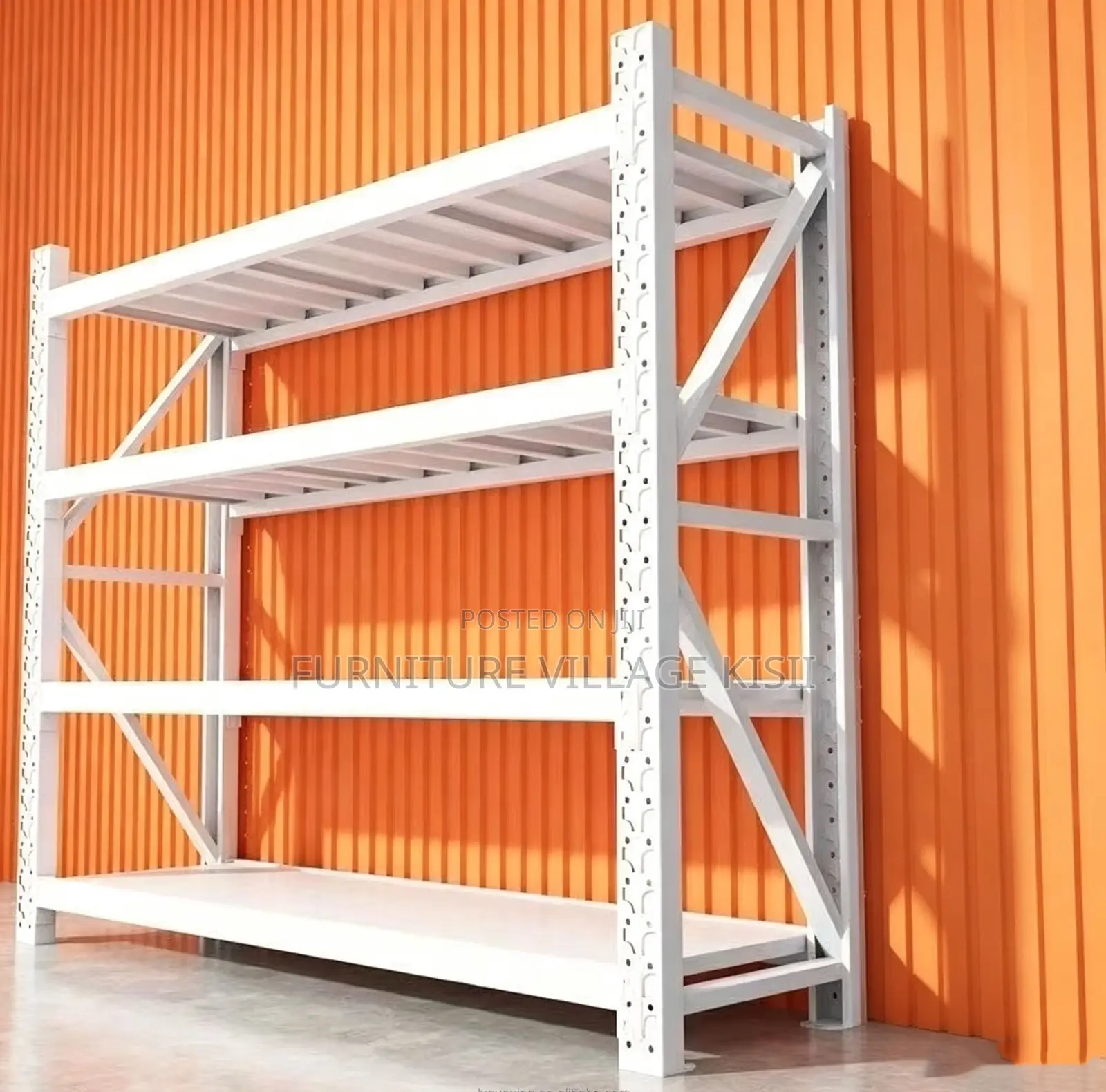 Storage Unit: 4-Tier Metalic Adjustable Rack