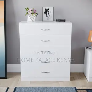Chest of Drawers; Versatile Wooden 5 Drawer Chest of Drawers