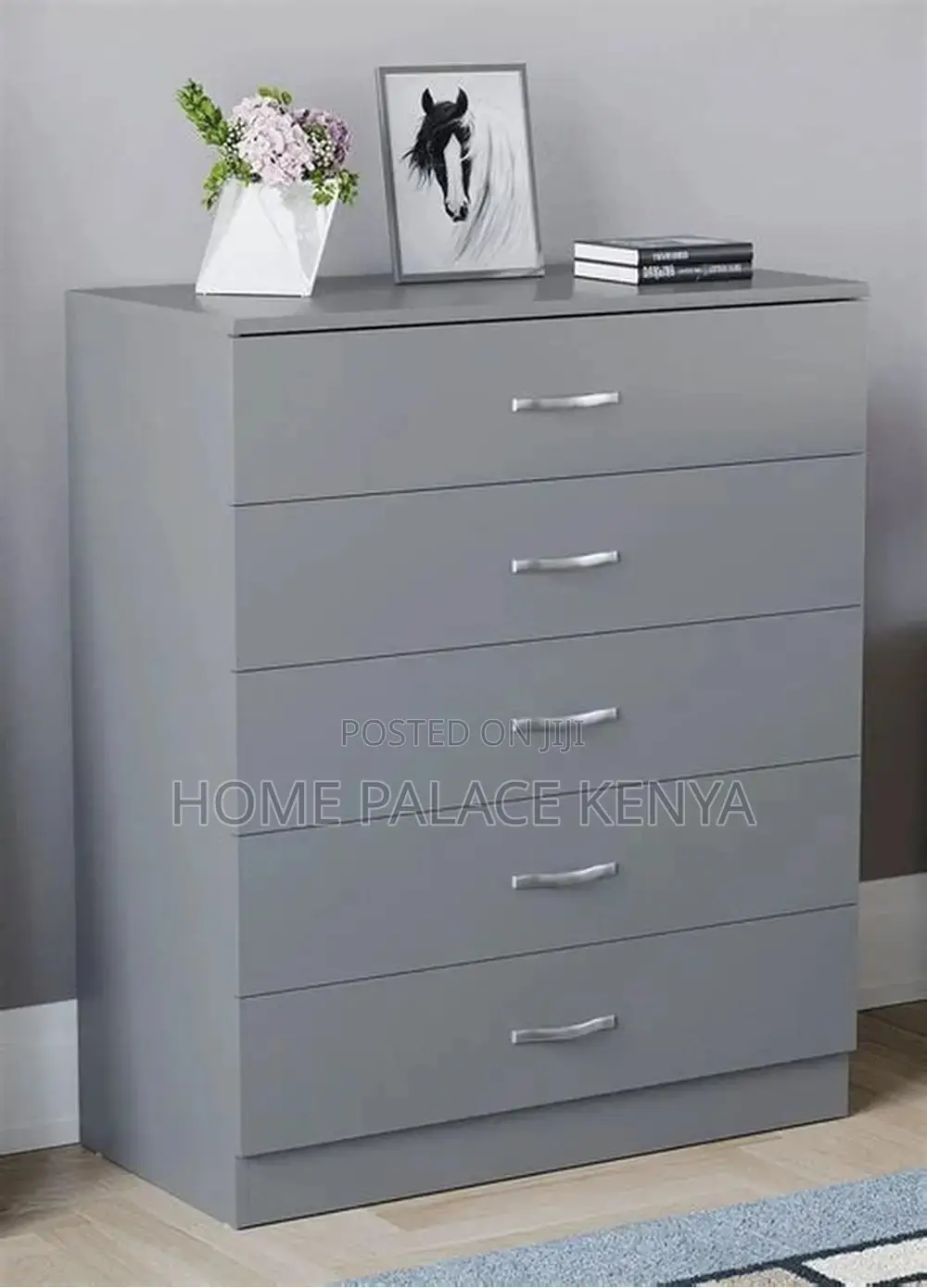 Chest of Drawers; Versatile Wooden 5 Drawer Chest of Drawers
