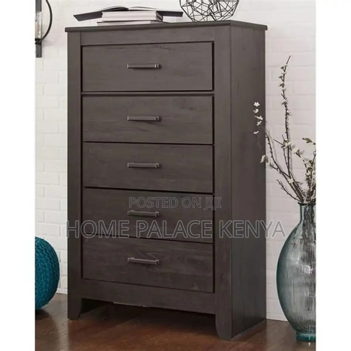 Chest of Drawers; Versatile Wooden 5 Drawer Chest of Drawers